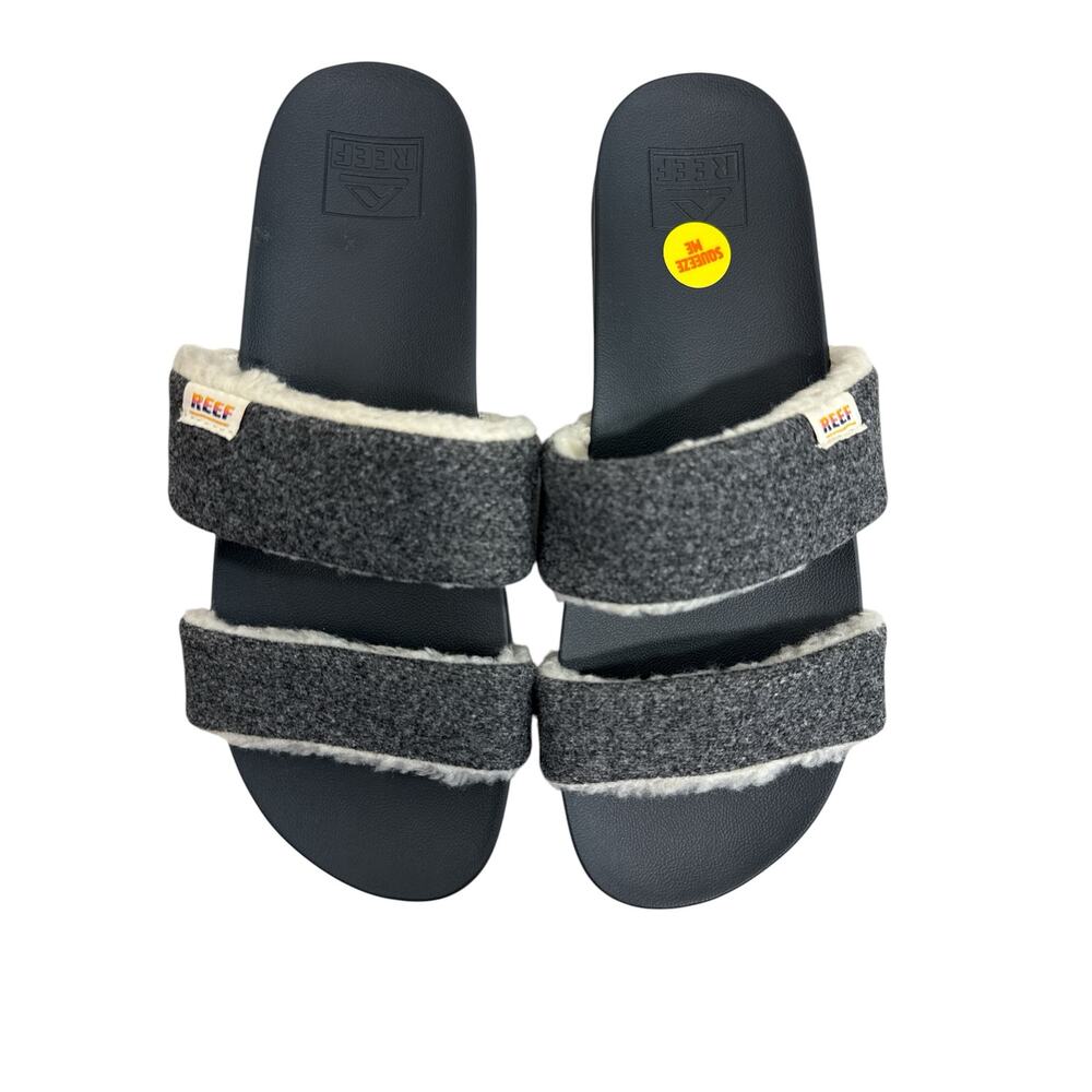 Reef Cushion Vista Snuggles Sandals Black Night Size 9 Women’s Slip On - Picture 2 of 7